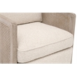 Maklaine Contemporary Transitional Polyester Recliner in Beige