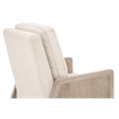 Maklaine Contemporary Transitional Polyester Recliner in Beige