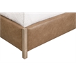 Maklaine Contemporary Transitional Polyester Queen Bed in Tan