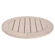 Maklaine Contemporary Transitional Outdoor Lazy Susan in Natural