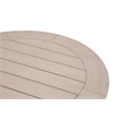 Maklaine Contemporary Transitional Outdoor Lazy Susan in Natural