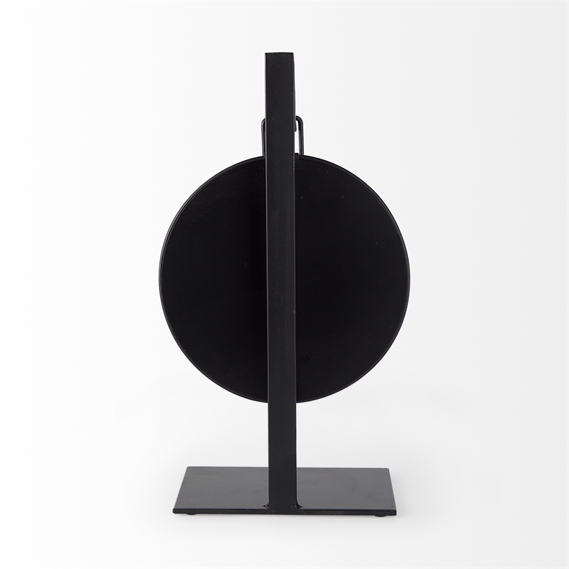 Maklaine Contemporary Metallic Brown Metal Hanging Table Clock