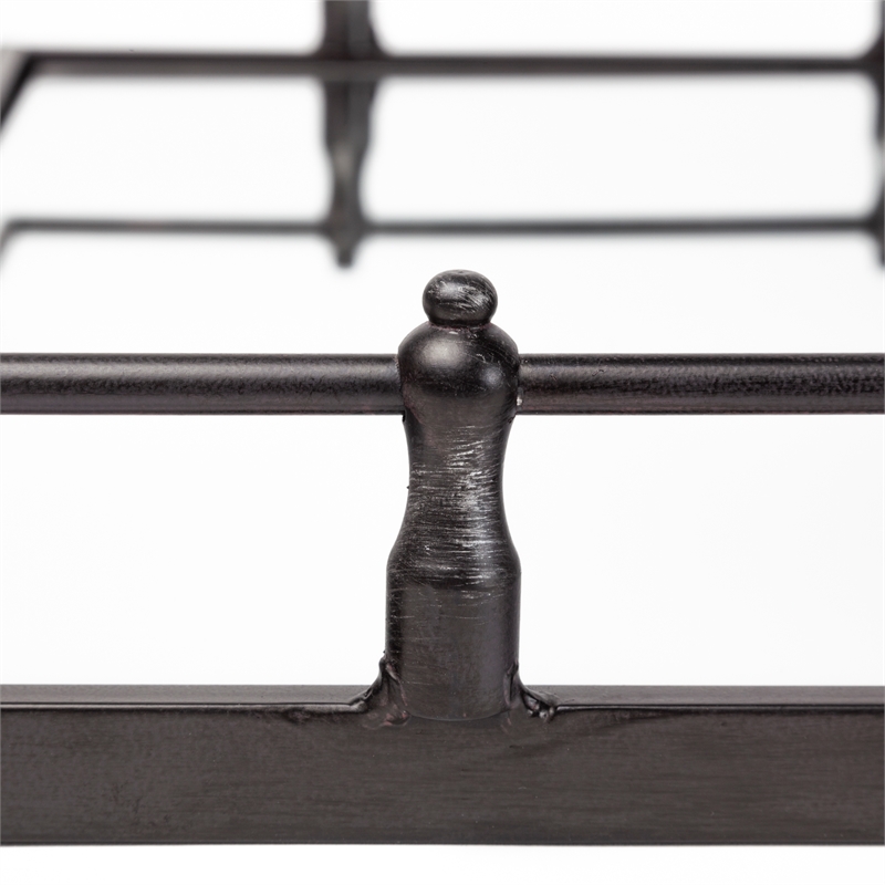 Maklaine Modern / Contemporary Black Metal Mirrored Base Square Tray