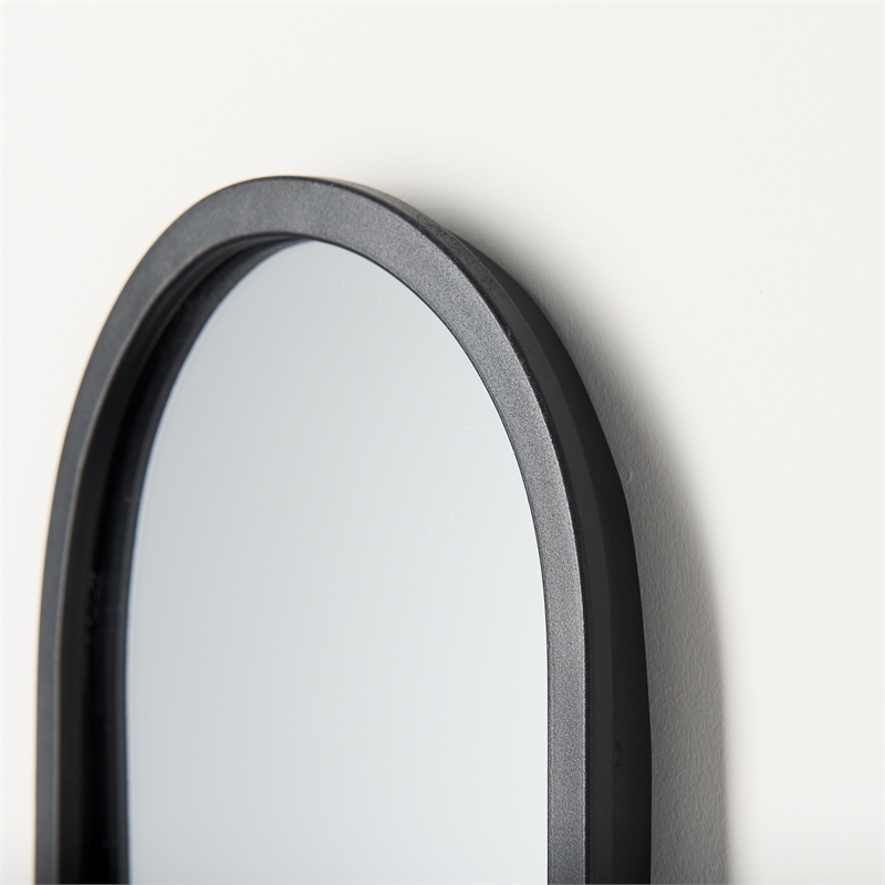 Maklaine Wall Mounted Mirror with Glass Bottle for Botanicals or Floral