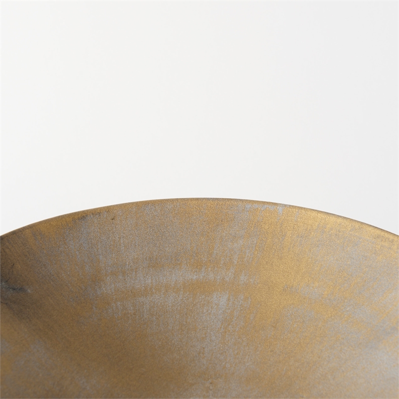 Maklaine Modern / Contemporary Medium Gold Metal Webbed Feet Bowl