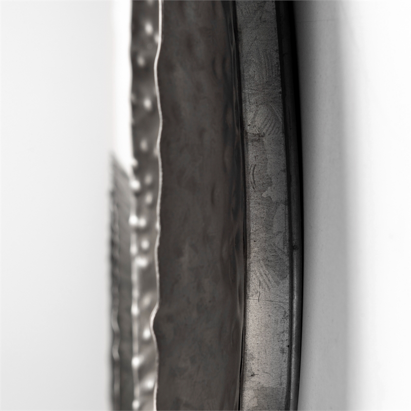 Maklaine Contemporary Set of 3 Decorative Black/Gray Metal Plates