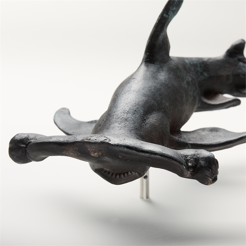 Maklaine Resin Blue/Brown Wall Decor Rectangular Coastal 24