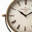Maklaine Traditional Metal Half-Moon Base Table Clock in Gold