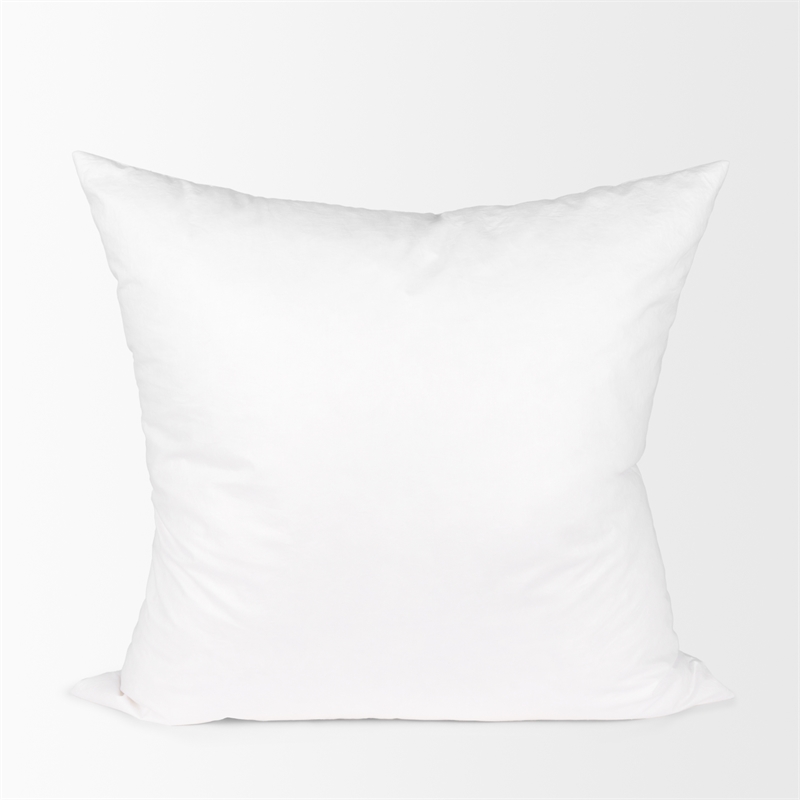 Maklaine Contemporary 22 x 22 White Fabric Down pillow insert