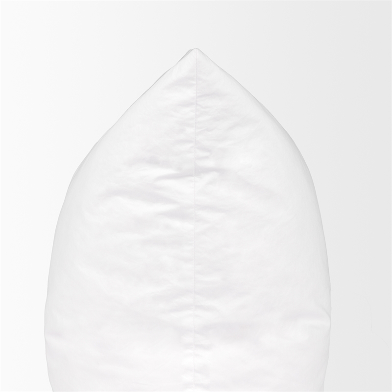Maklaine Contemporary 22 x 22 White Fabric Down pillow insert