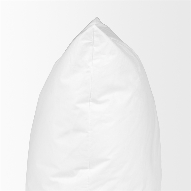 Maklaine Contemporary 21 x 13 Non-Allergen White Fabric Pillow insert