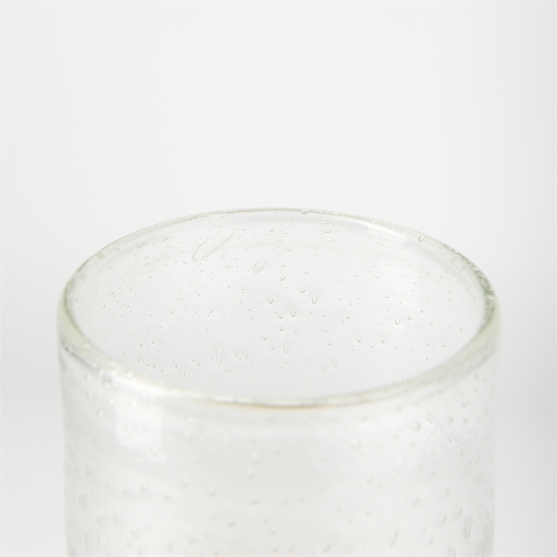 Maklaine Modern / Contemporary Small Brushed Gold Metal Glass Vase
