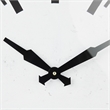 Maklaine Traditional Gray Metal Square Industrial Table Clock
