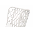 Maklaine Transitional Fabric Outdoor Wing Chair in Off White