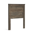 Maklaine Engineered Wood Twin Panel Headboard in Rustic Brown