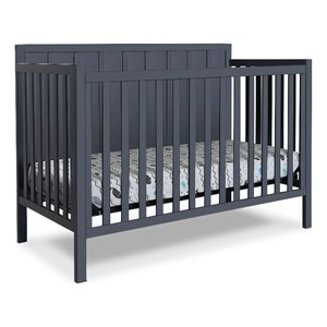 Maklaine Modern / Contemporary 4-in-1 Convertible Crib Midnight