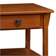 Maklaine Traditional Two Drawer Storage Wood Coffee Table in Russet