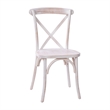 Maklaine Modern / Contemporary Wood X-Back Chair In Lime Wash