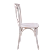 Maklaine Modern / Contemporary Wood X-Back Chair In Lime Wash