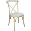 Maklaine Modern / Contemporary Wood X-Back Chair In Lime Wash