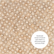 Maklaine Round Coffee/Accent Table in Gold/Ivory Capiz Shell Mosaic Finish