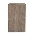 Maklaine Contemporary Engineered Wood 2-Drawer Night Stand-Gray