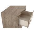 Maklaine Contemporary Engineered Wood 2-Drawer Night Stand-Gray
