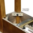 Maklaine Transitional Chairside Wood End Table in Medium Oak Finish