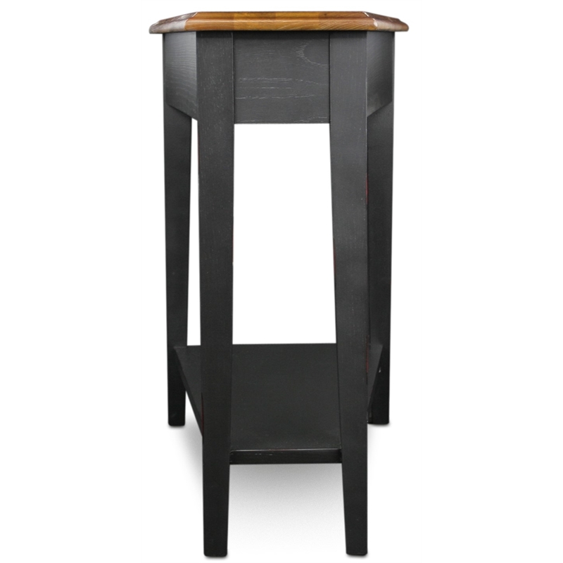 Maklaine Modern Transitional Recliner Wedge Table in Slate Finish