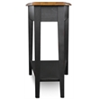 Maklaine Modern Transitional Recliner Wedge Table in Slate Finish