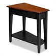 Maklaine Modern Transitional Recliner Wedge Table in Slate Finish