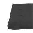 Maklaine 8 Inch Full High Density Polyester Fill Futon Mattress in Gray