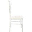Maklaine Modern / Contemporary Wood Chiavari Chair In Lime Wash
