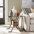 Maklaine Elegant Wood Modern / Contemporary Rectangular End Table