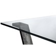 Maklaine Elegant Wood Modern / Contemporary Rectangular End Table