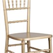 Maklaine Wood Modern Transitional Chiavari Barstool in Gold Finish