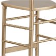 Maklaine Wood Modern Transitional Chiavari Barstool in Gold Finish