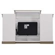 Maklaine Engineered Wood Transitional Mantel Fireplace in White