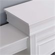 Maklaine Engineered Wood Transitional Mantel Fireplace in White