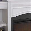 Maklaine Engineered Wood Transitional Mantel Fireplace in White