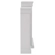 Maklaine Engineered Wood Transitional Mantel Fireplace in White