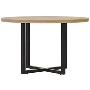 Maklaine Contemporary 42&quot Round Conference Table in Sand Dune