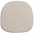 Maklaine Modern / Contemporary Cross Back Barstool Cushion In Burlap
