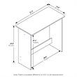 Maklaine Contemporary Engineered Wood Simplistic Study Table in Espresso