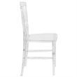 Maklaine Modern / Contemporary Elegant Napoleon Stacking Chair In Crystal Ice
