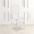 Maklaine Modern / Contemporary Elegant Napoleon Stacking Chair In Crystal Ice