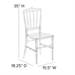 Maklaine Modern / Contemporary Elegant Napoleon Stacking Chair In Crystal Ice