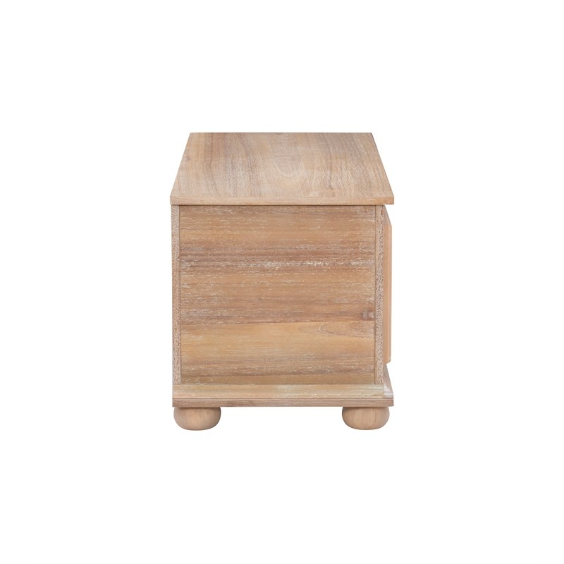 Maklaine Wood Modern Transitional Cedar Chest in Natural Finish