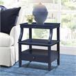 Maklaine Transitional Midnight Blue Wood Storage 1-drawer Nightstand