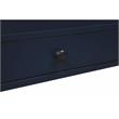 Maklaine Transitional Midnight Blue Wood Storage 1-drawer Nightstand